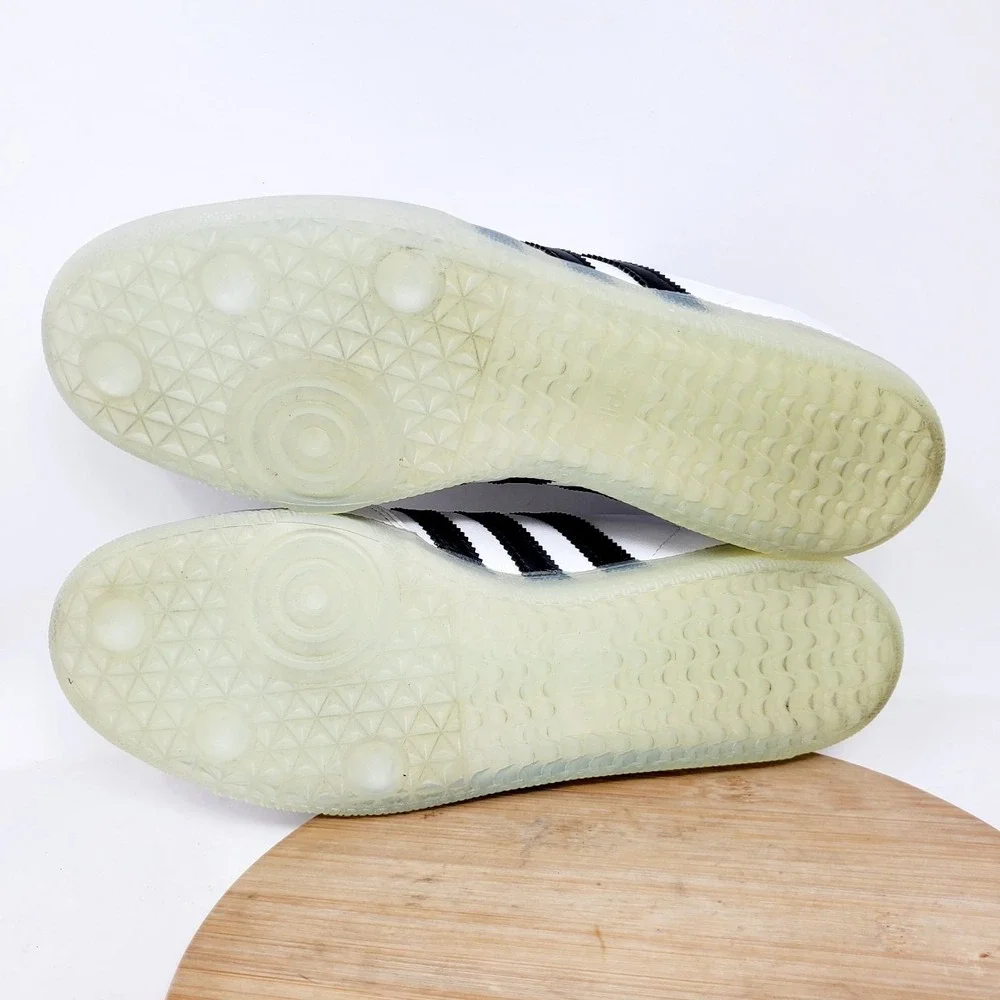 Adidas Samba x Jason Dill Shoes Mens 10 White Black Soccer Low Indoor Sneaker